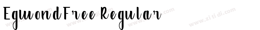 EgmondFree Regular字体转换